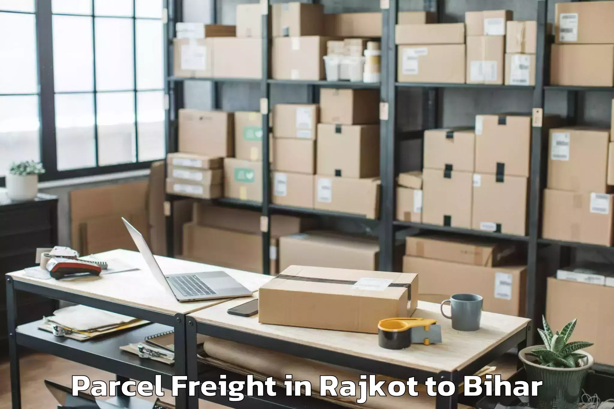 Book Rajkot to Jha Jha Parcel Freight Online